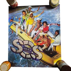 The S.O.S. Band Too 23.5x28 Vintage 1981 CBS Promo Poster Record Store Display